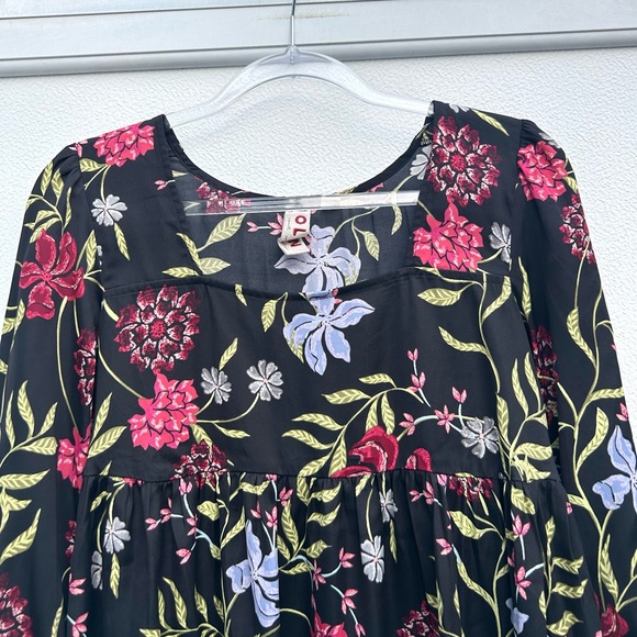 Anthropologie Dolan Top XS Babydoll Floral Blouse Colorful Whimsygoth Fairy - Picture 10 of 12